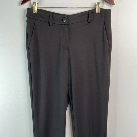 REACTION Kenneth Cole Black Stretch Dress Pants Trousers Straight Leg Pockets 12 - Picture 3 of 11